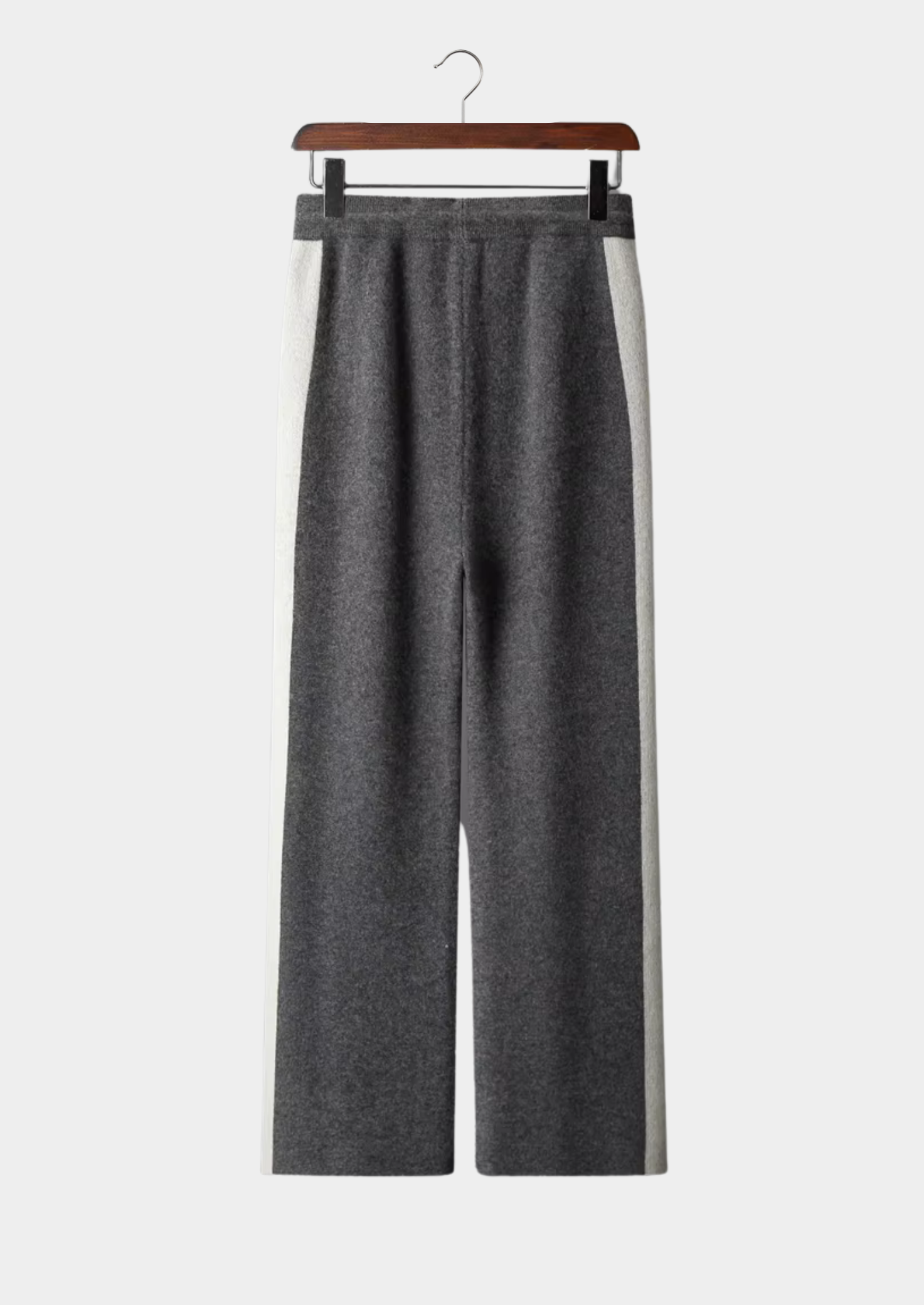 Pure Extra-Fine Merino Wool Wide Leisure Trousers | Vallentty