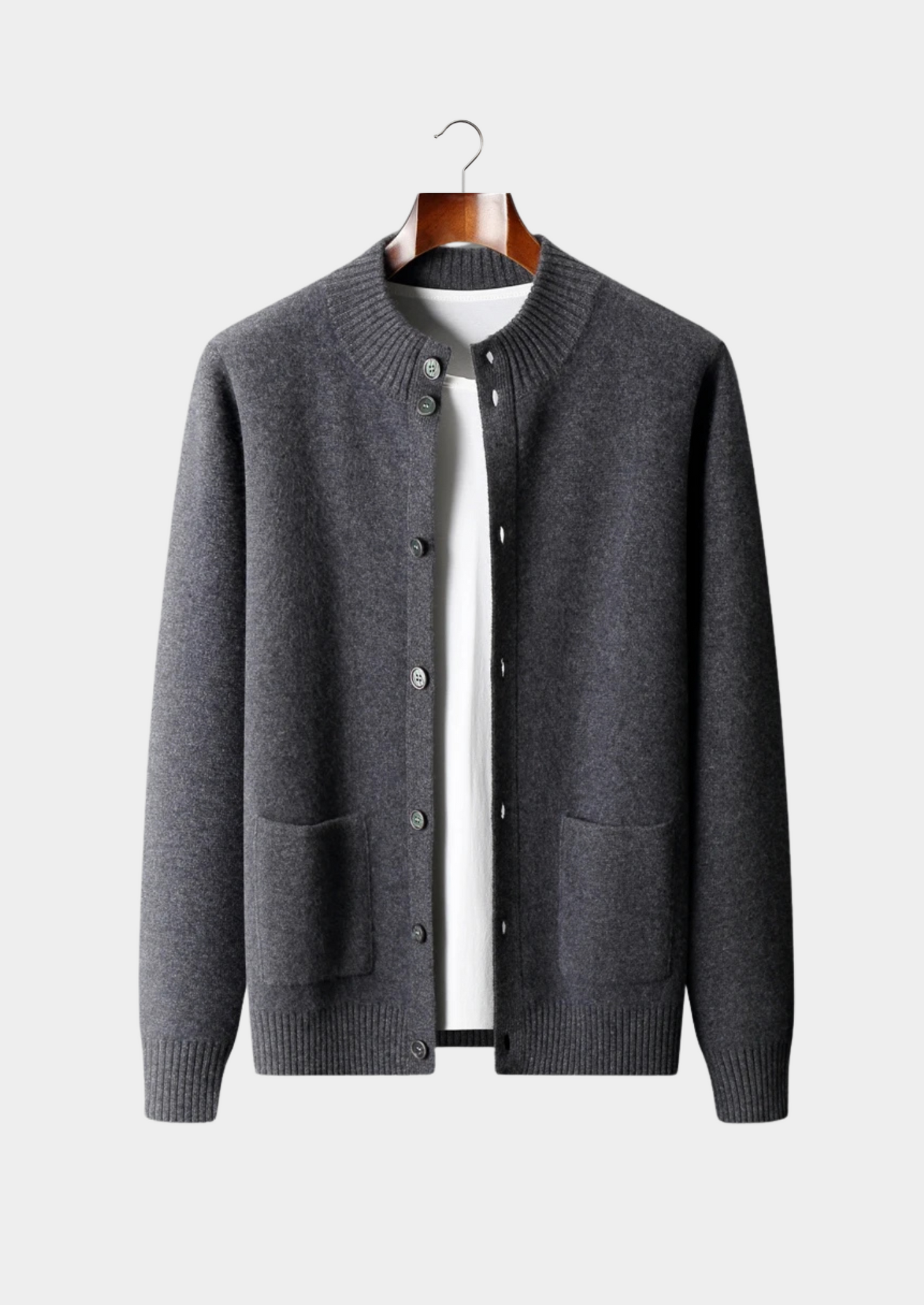 Premium Cashmere Button Cardigan | Vallentty
