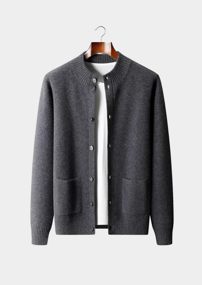 Premium Cashmere Button Cardigan | Vallentty