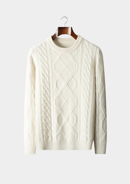Pure Extra-Fine Merino Wool Wintertime Crewneck | Vallentty