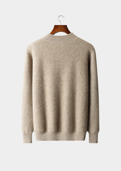 Premium Cashmere Two Tone Zip Cardigan | Vallentty
