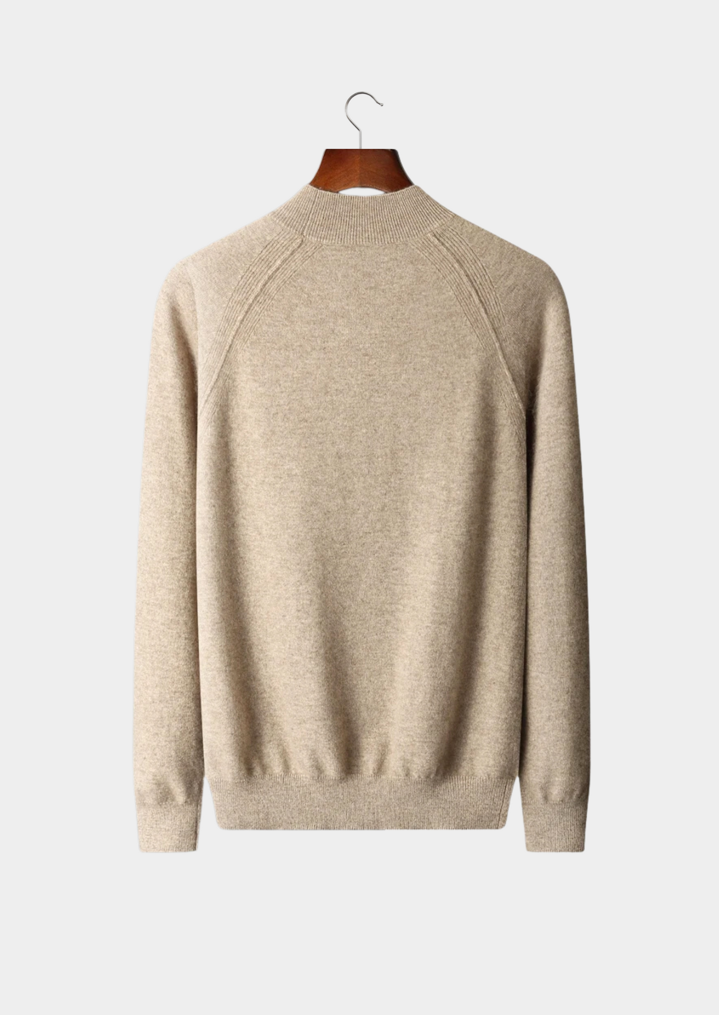 Pure Extra-Fine Merino Wool Raglan Mockneck | Vallentty
