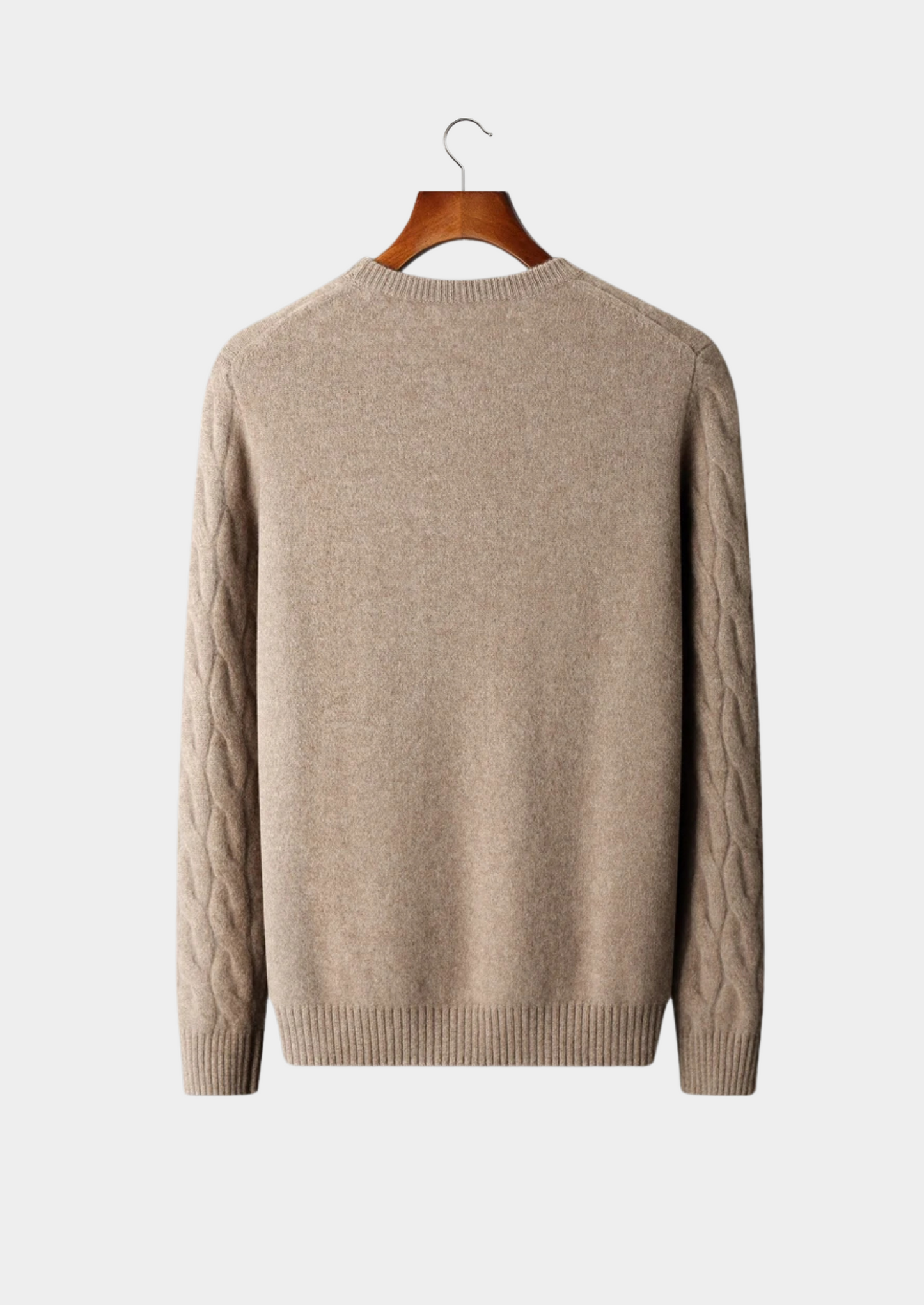 Premium Cashmere Cable Crewneck | Vallentty