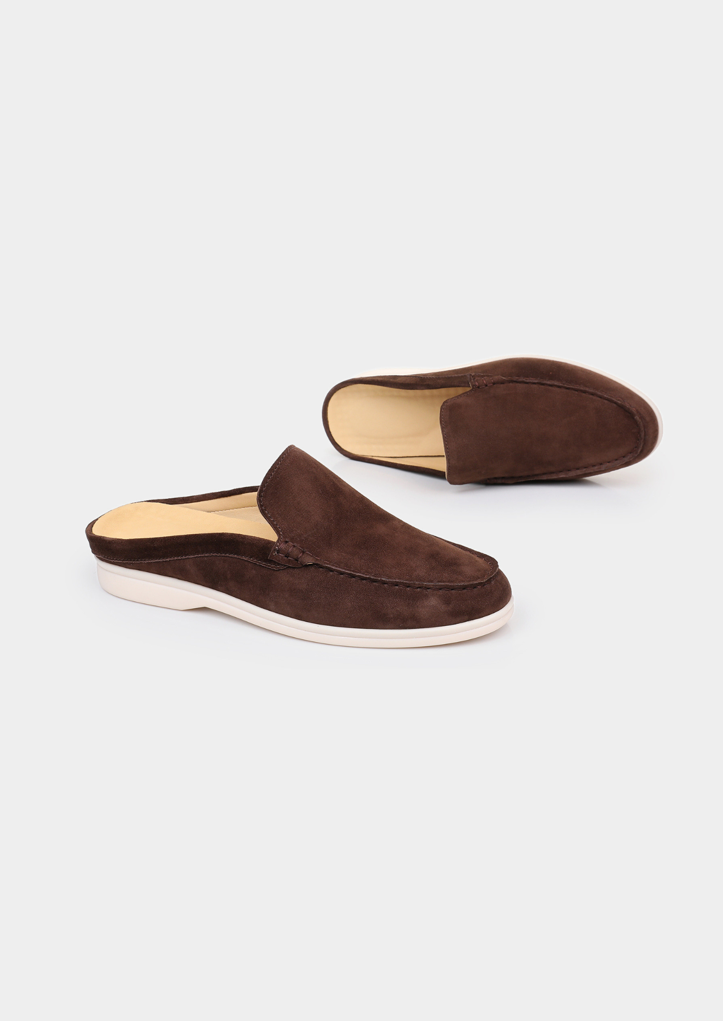 Coffee Marina Suede Slipper | Vallentty