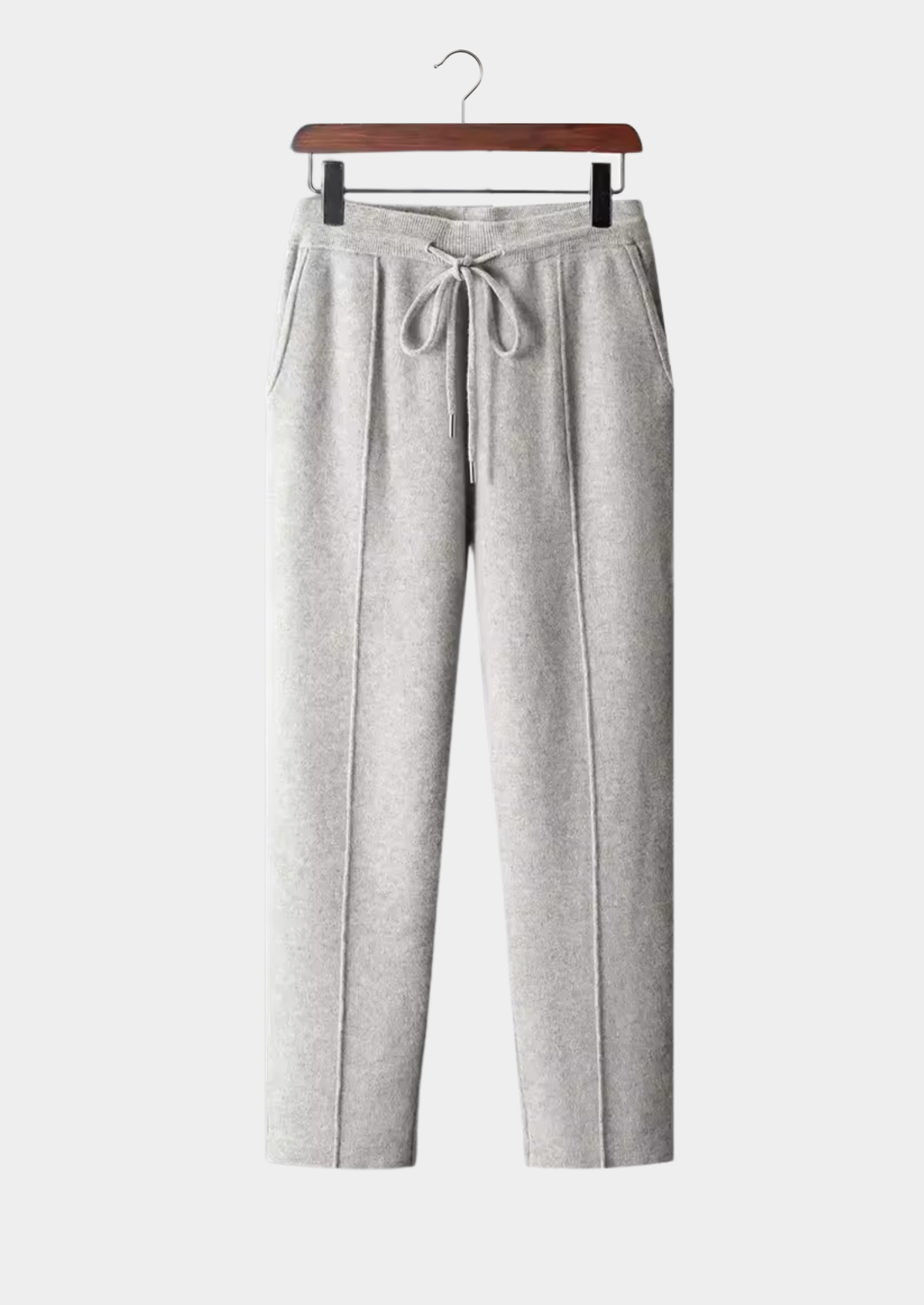 Pure Extra-Fine Merino Wool Leisure Trousers | Vallentty