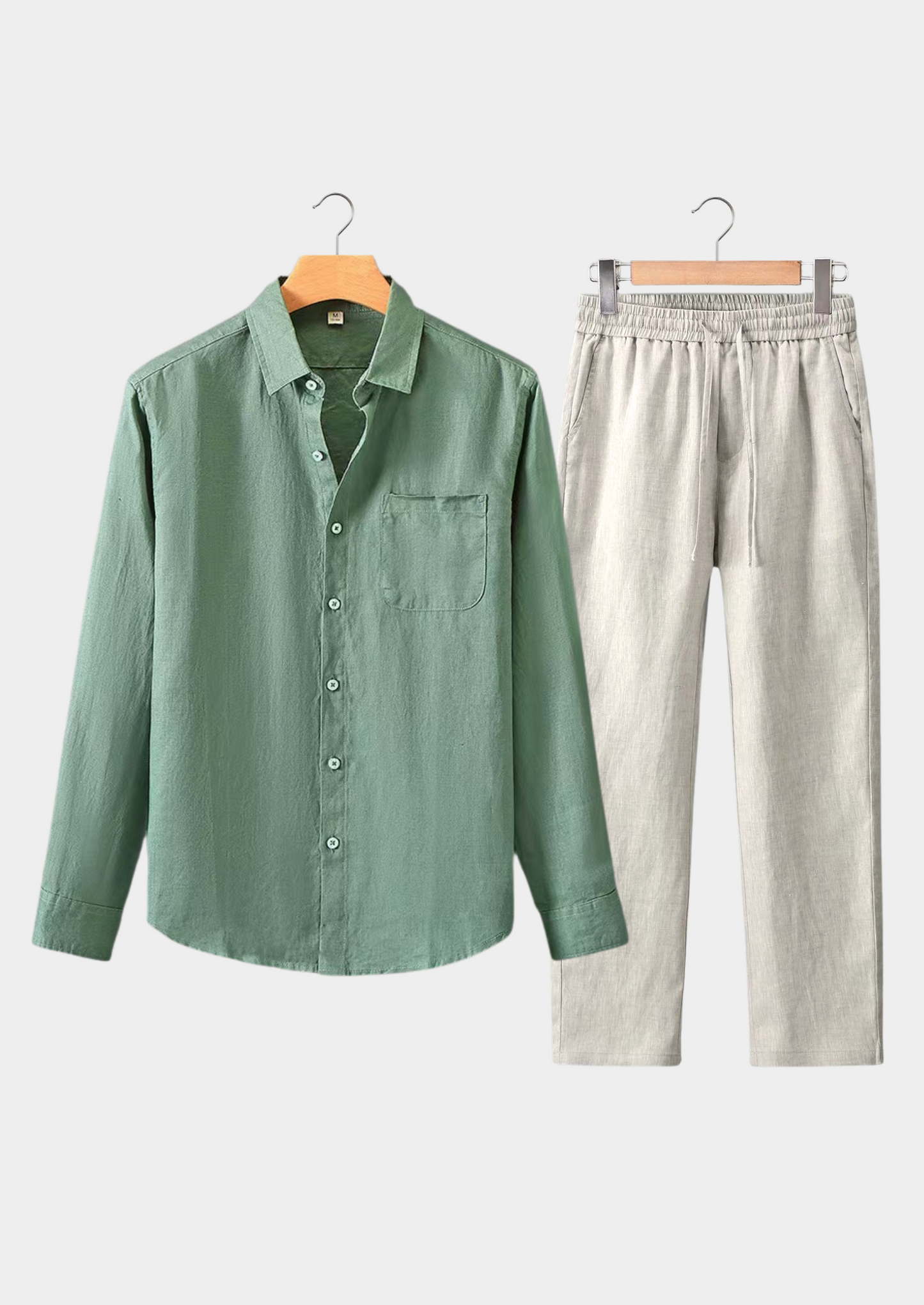 Dolcevita Longsleeve Summer Set - Green/beige | Vallentty