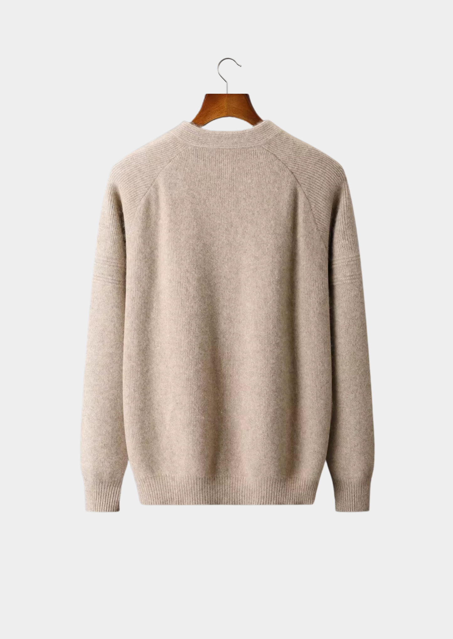 Pure Extra-Fine Merino Wool Ribbed Zip Cardigan | Vallentty