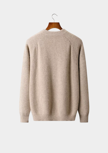 Pure Extra-Fine Merino Wool Ribbed Zip Cardigan | Vallentty