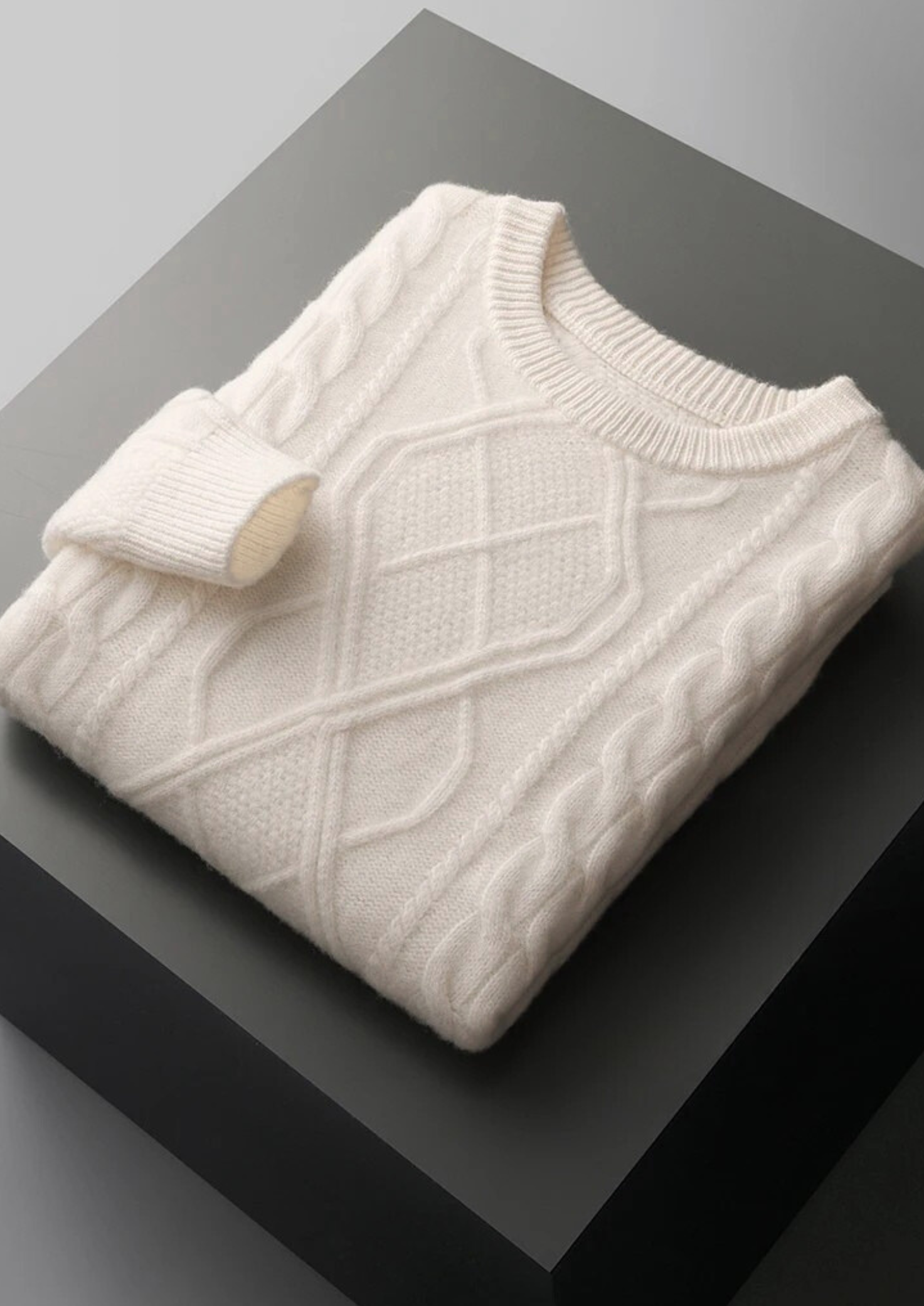 Pure Extra-Fine Merino Wool Wintertime Crewneck | Vallentty