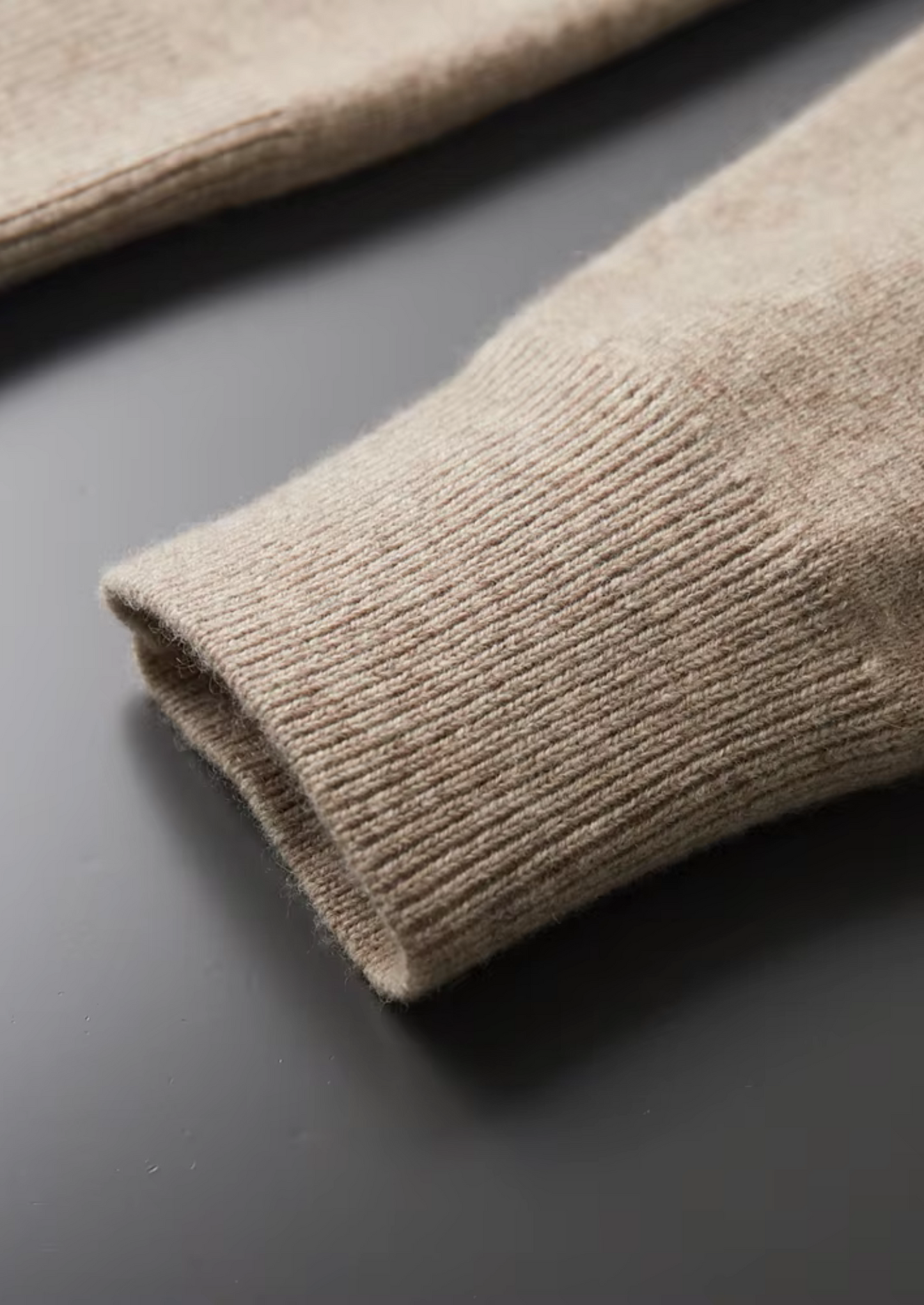 Pure Extra-Fine Merino Wool Zip Polo Cardigan | Vallentty