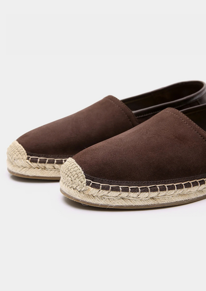 Seaside Espadrilles - Dark Brown | Vallentty