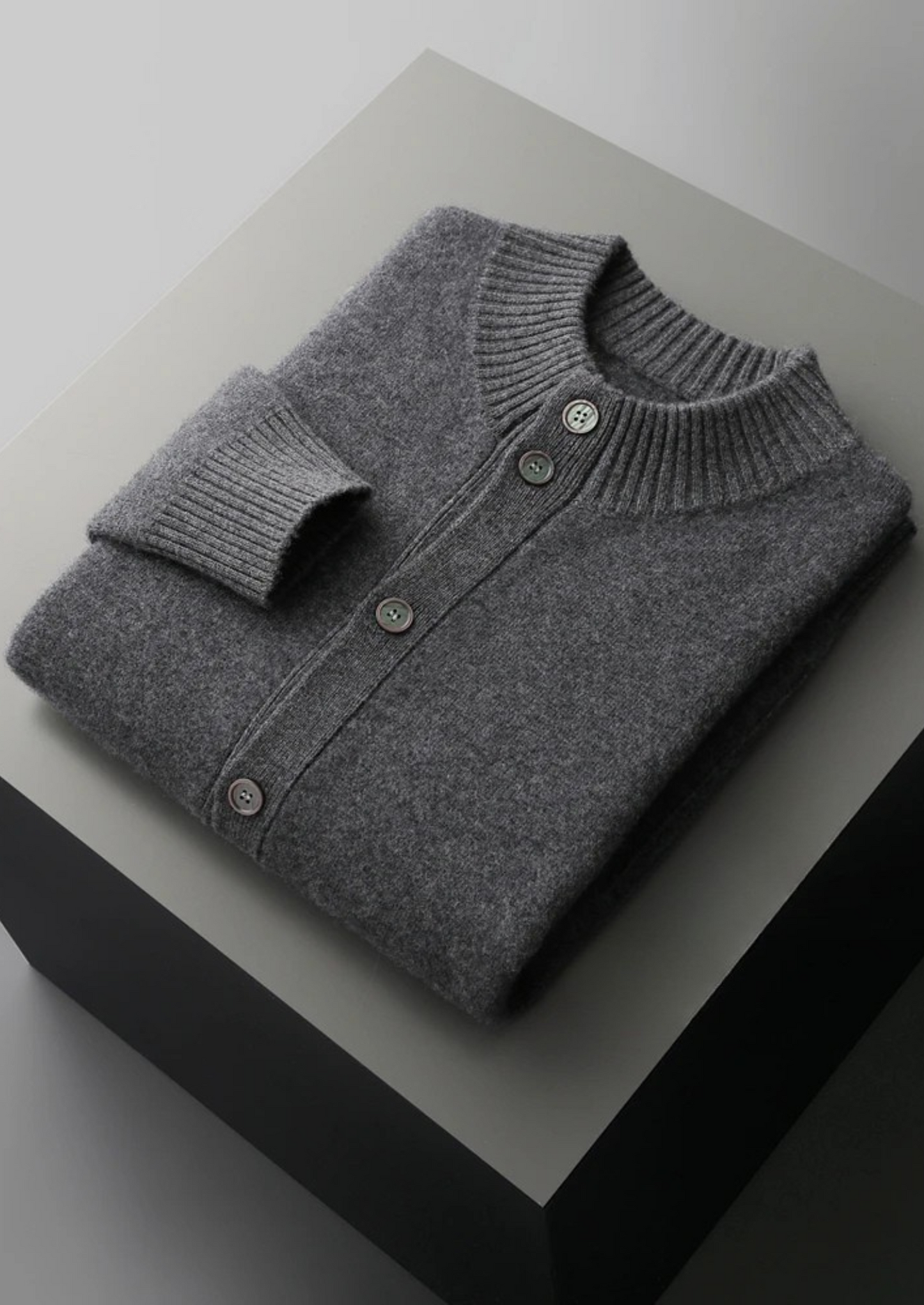 Premium Cashmere Button Cardigan | Vallentty