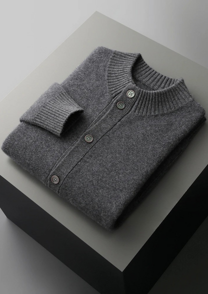 Premium Cashmere Button Cardigan | Vallentty