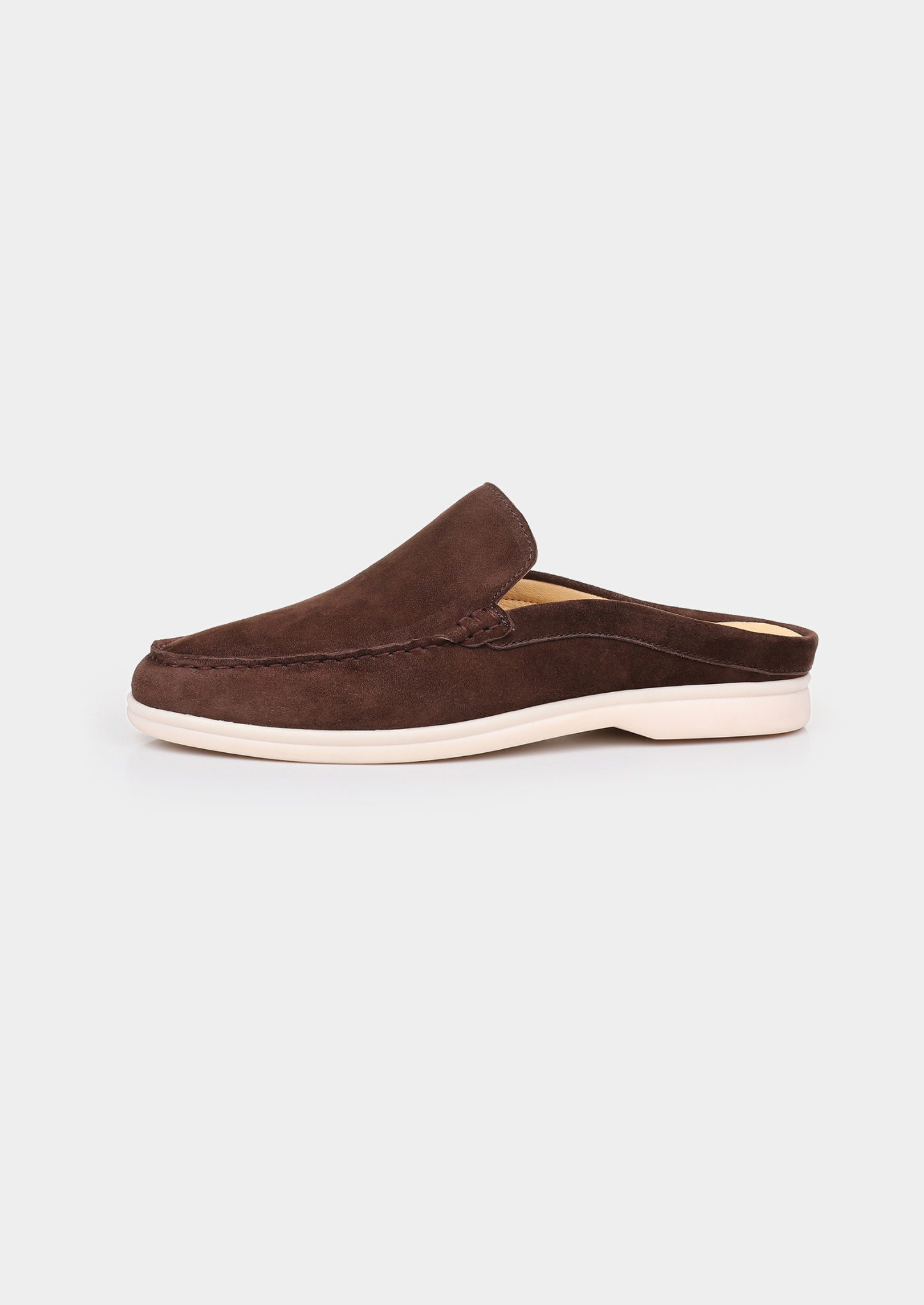 Coffee Marina Suede Slipper | Vallentty