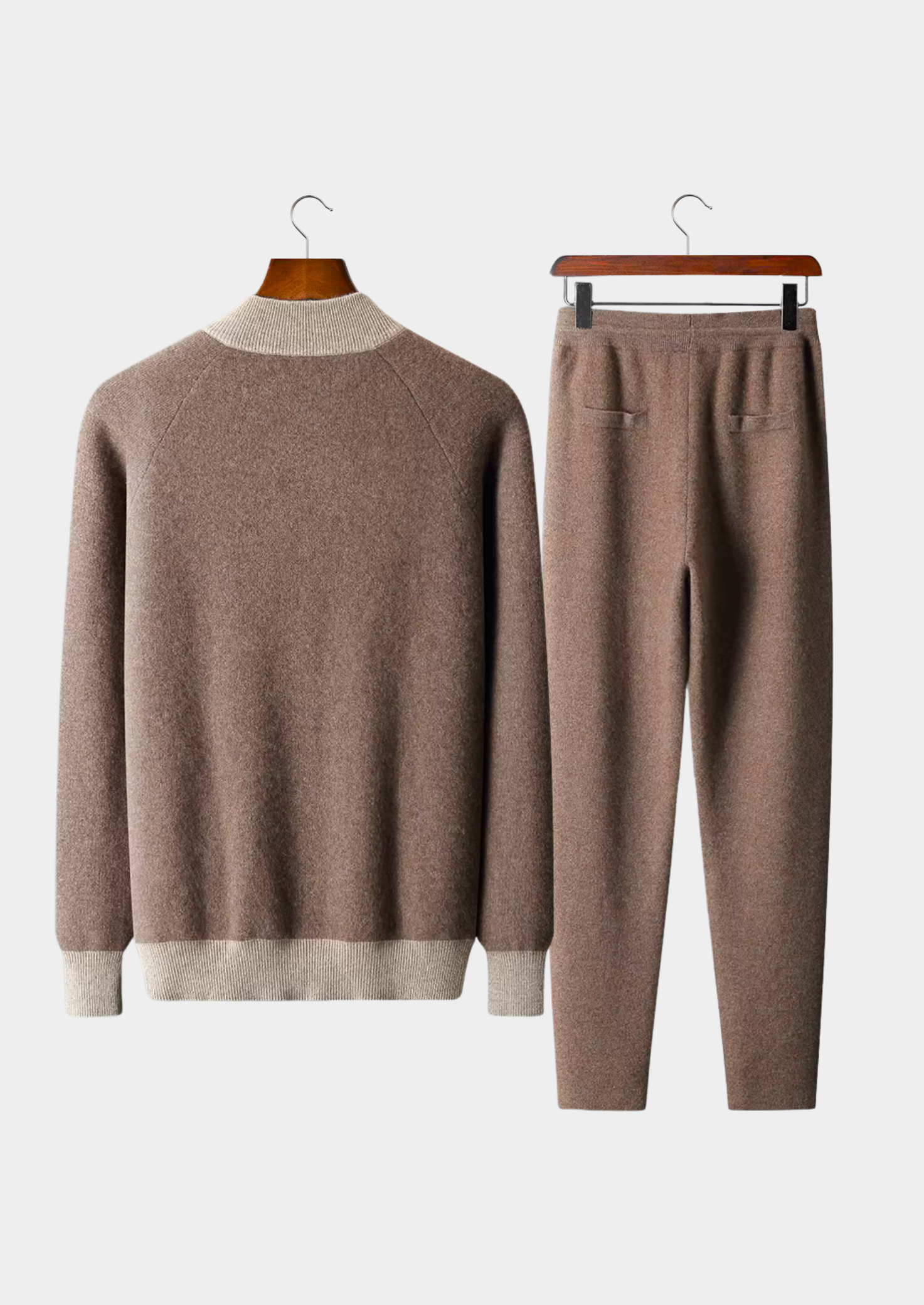 Premium Cashmere Sand Torino Leisure Set | Vallentty