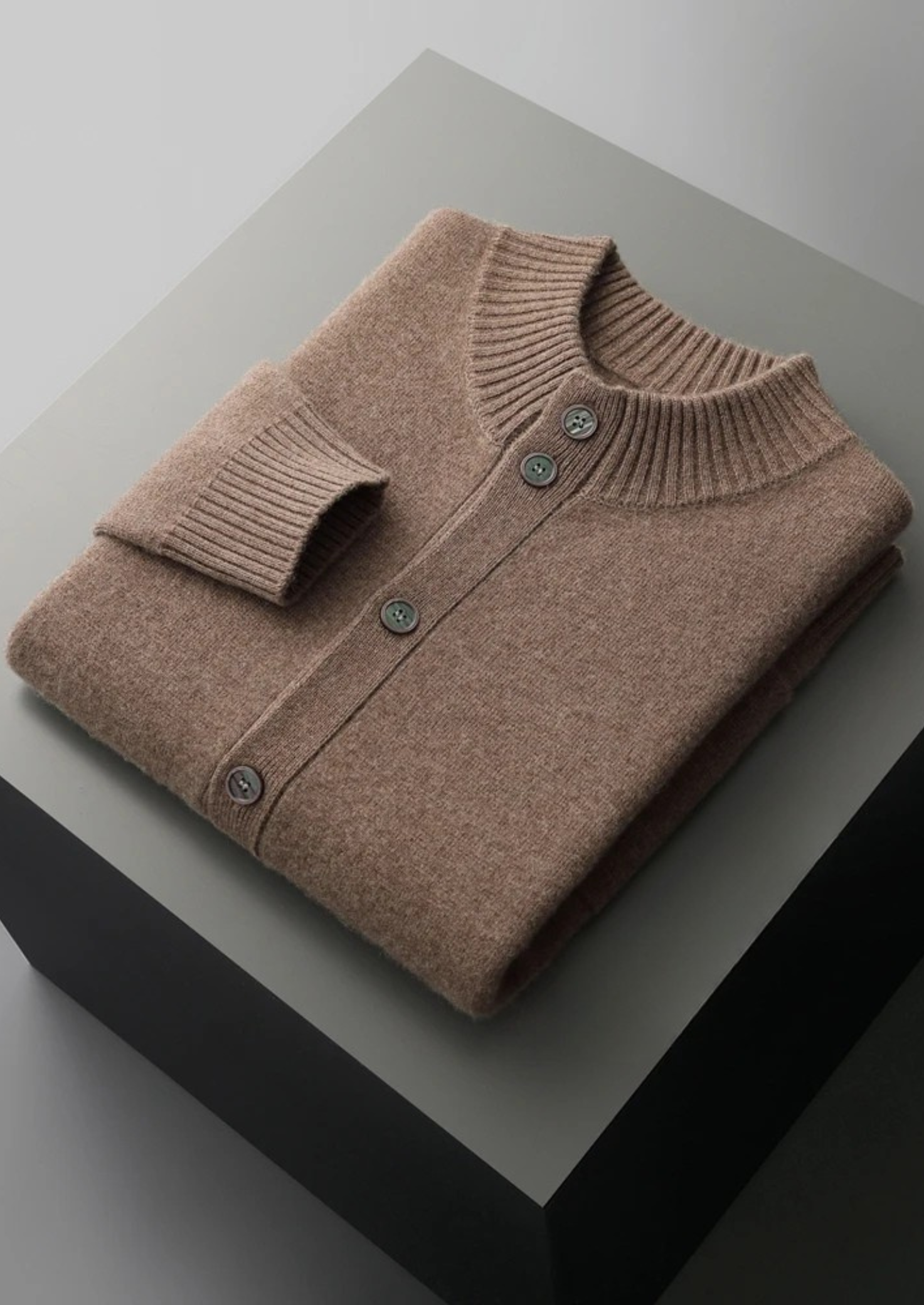 Premium Cashmere Button Cardigan | Vallentty