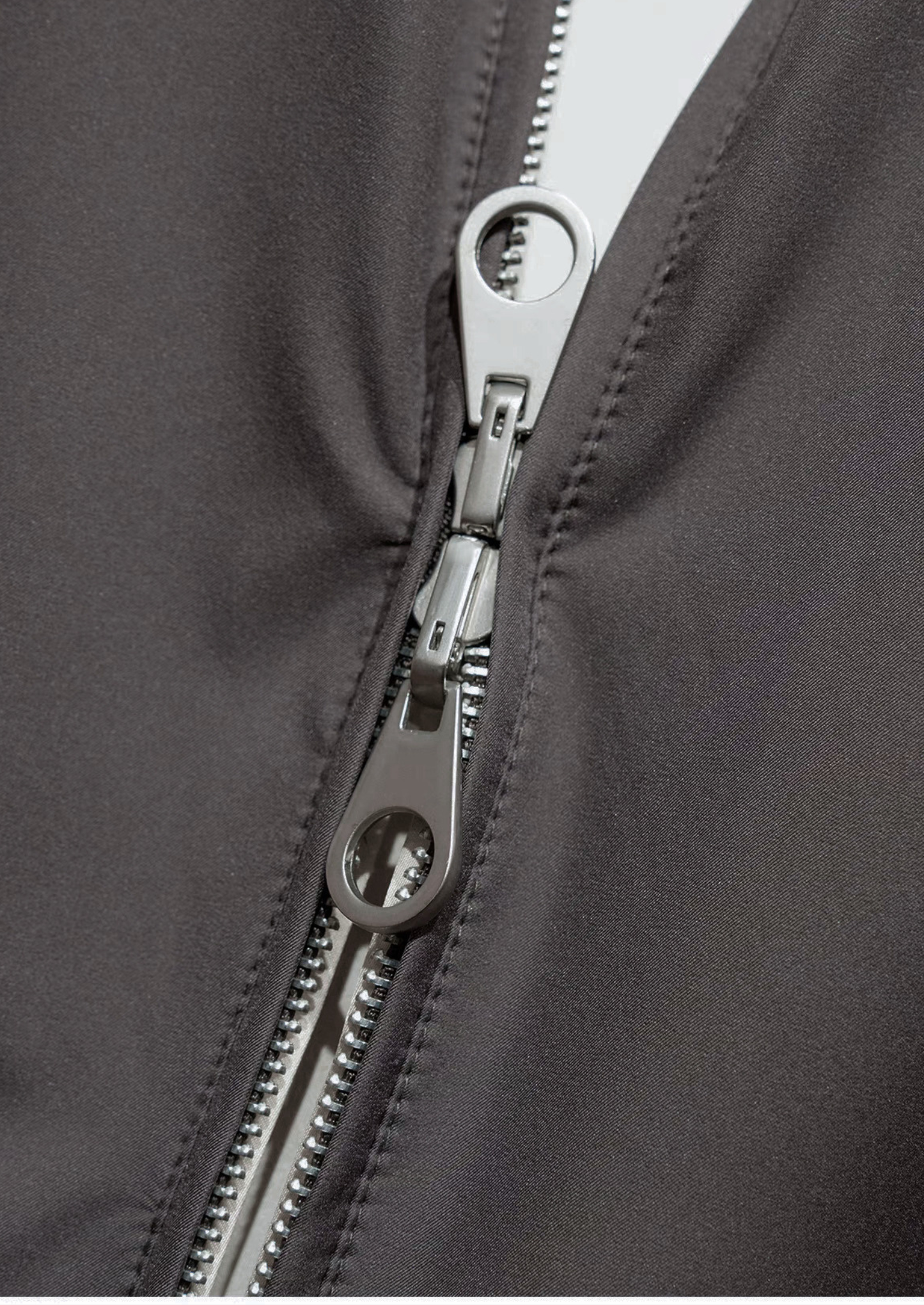 Fog Gray Technical Windbreaker Jacket | Vallentty