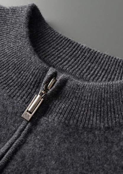 Pure Extra-Fine Merino Wool Striped Cardigan | Vallentty