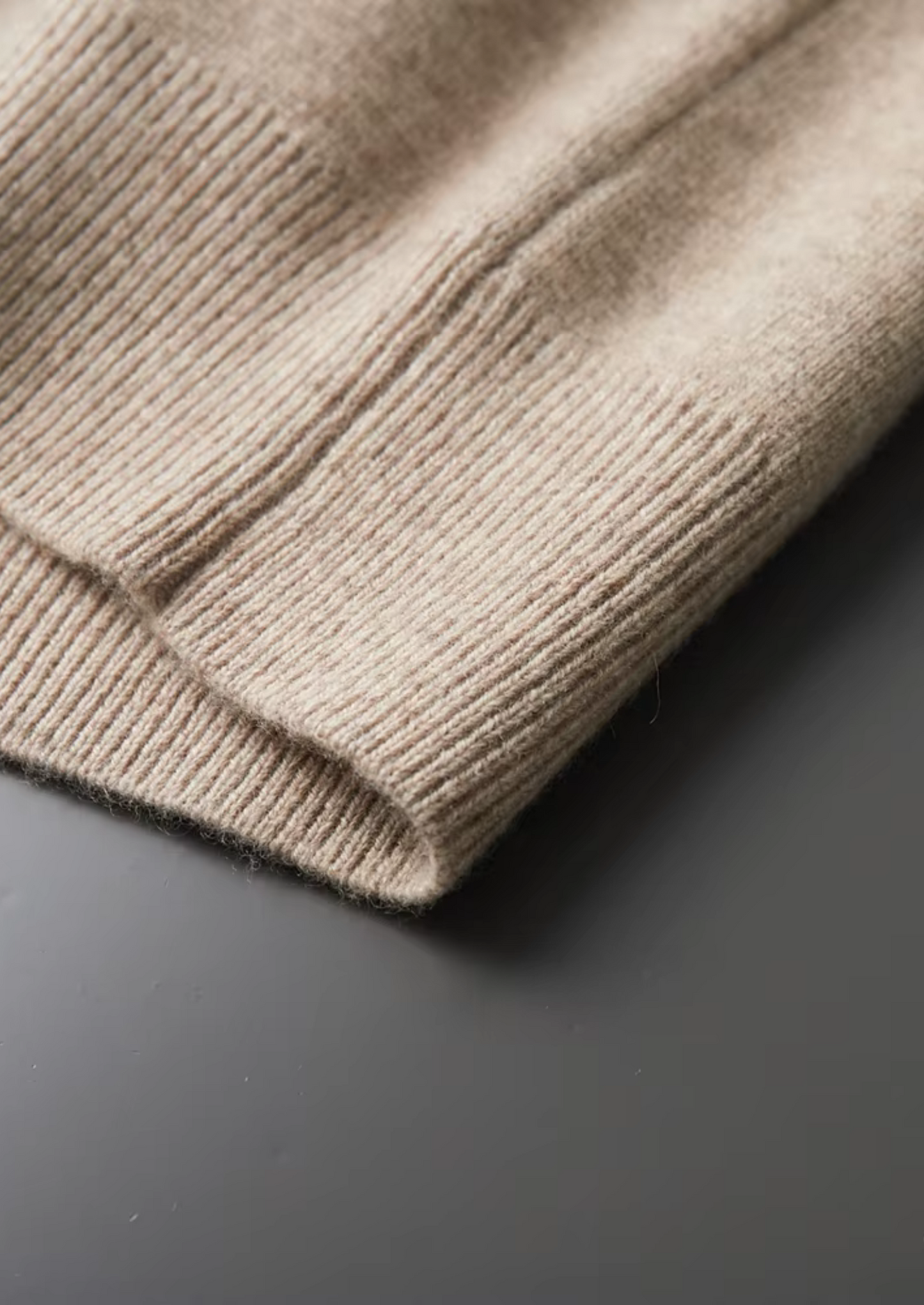 Pure Extra-Fine Merino Wool Zip Polo Cardigan | Vallentty