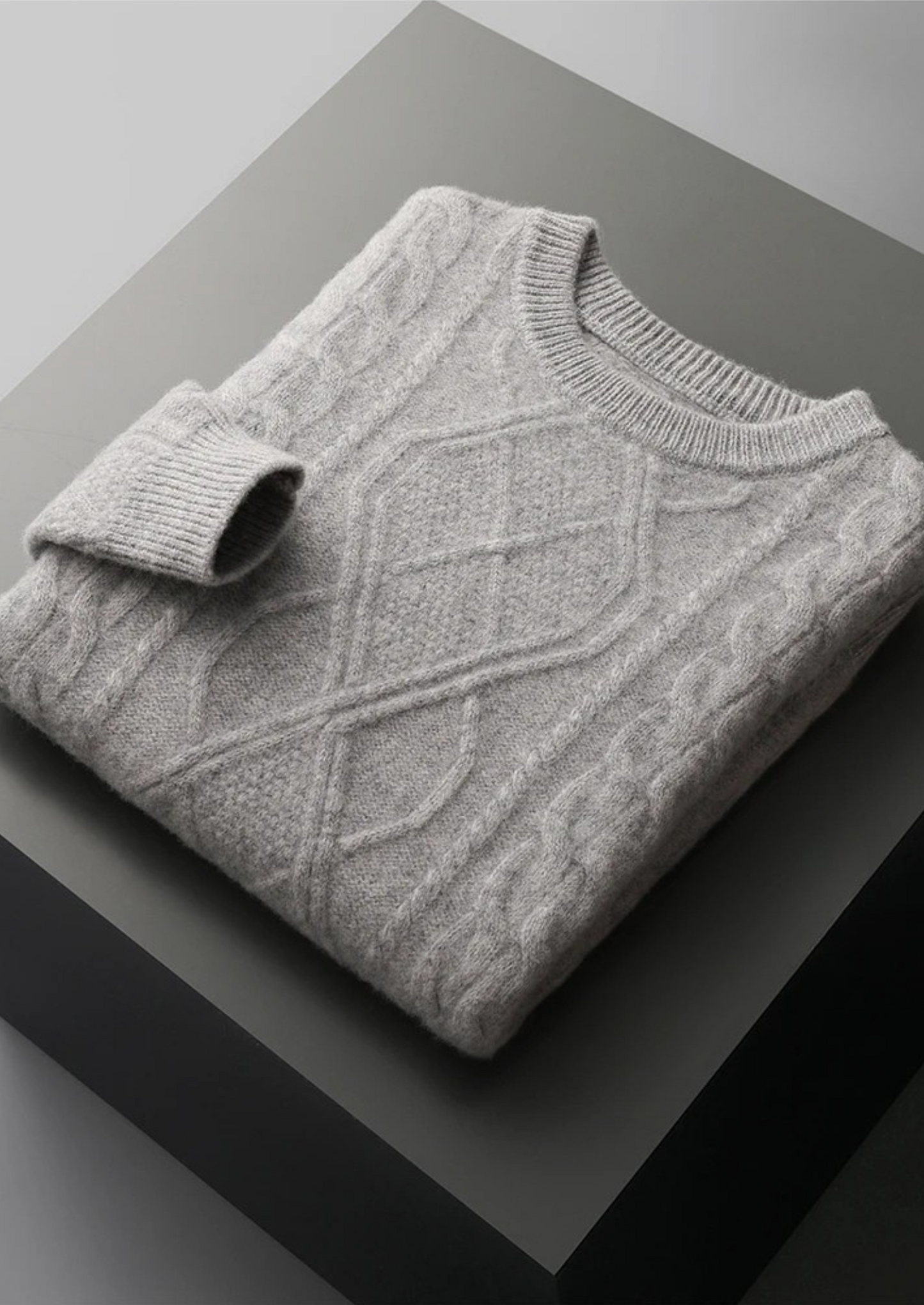 Pure Extra-Fine Merino Wool Wintertime Crewneck | Vallentty