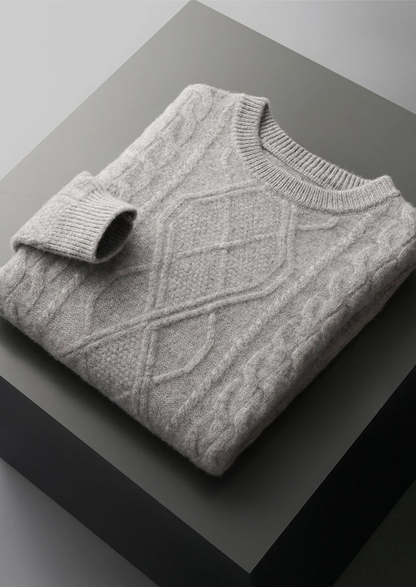 Pure Extra-Fine Merino Wool Wintertime Crewneck | Vallentty