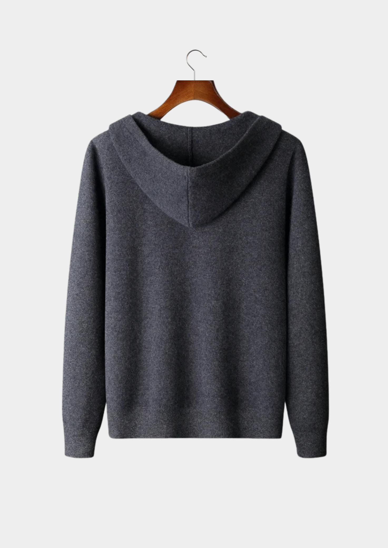 Premium Cashmere Zipper Hoodie | Vallentty