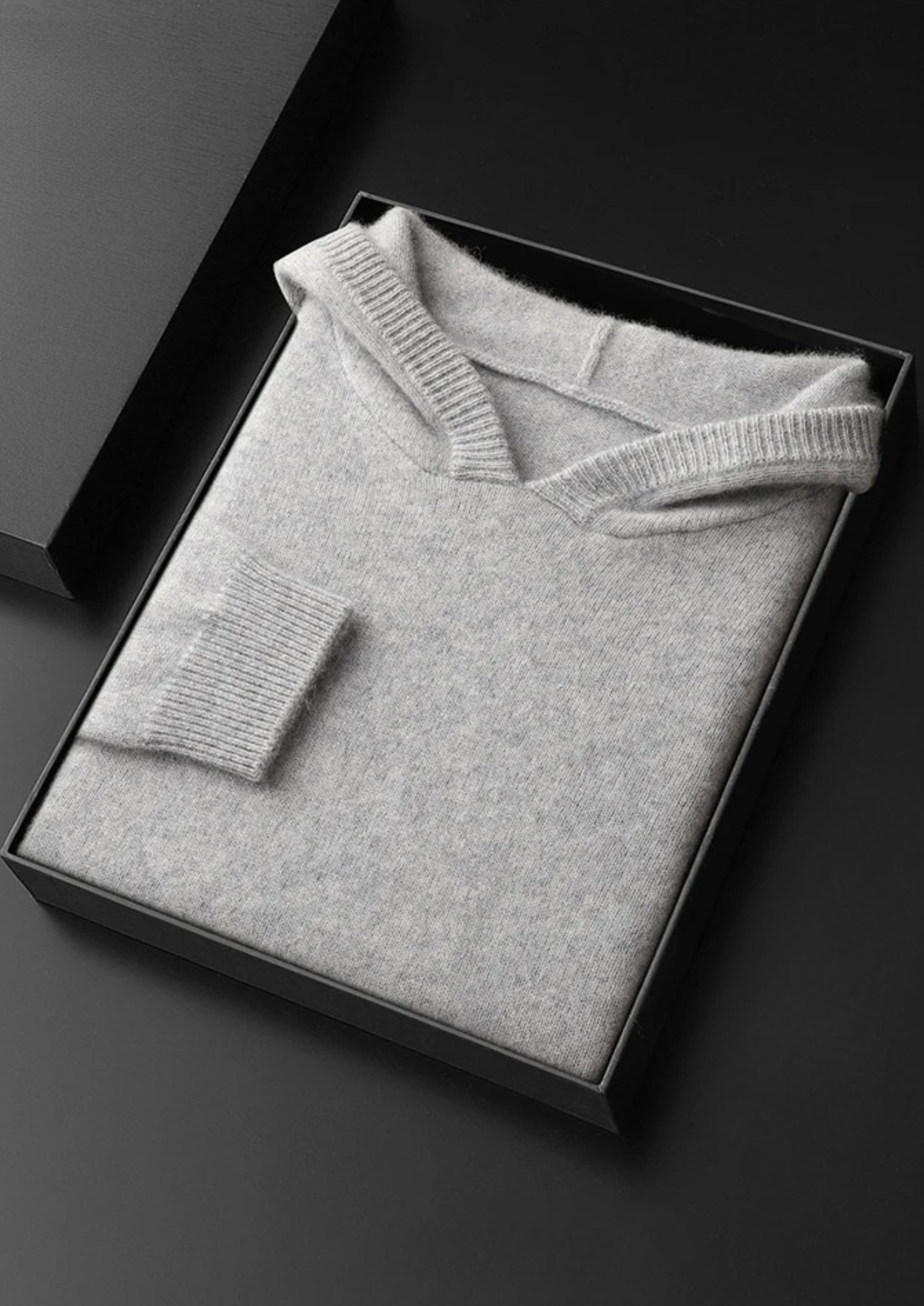 Premium Cashmere Leisure Hoodie | Vallentty