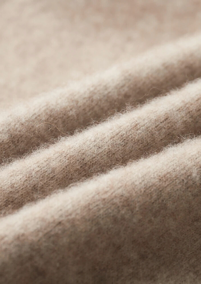 Premium Cashmere Two Tone Zip Cardigan | Vallentty