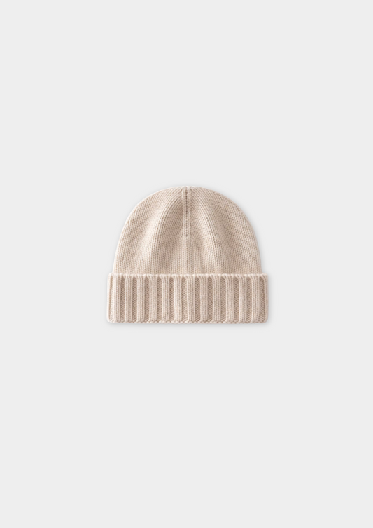 Sand Cashmere Wintertime Beanie | Vallentty