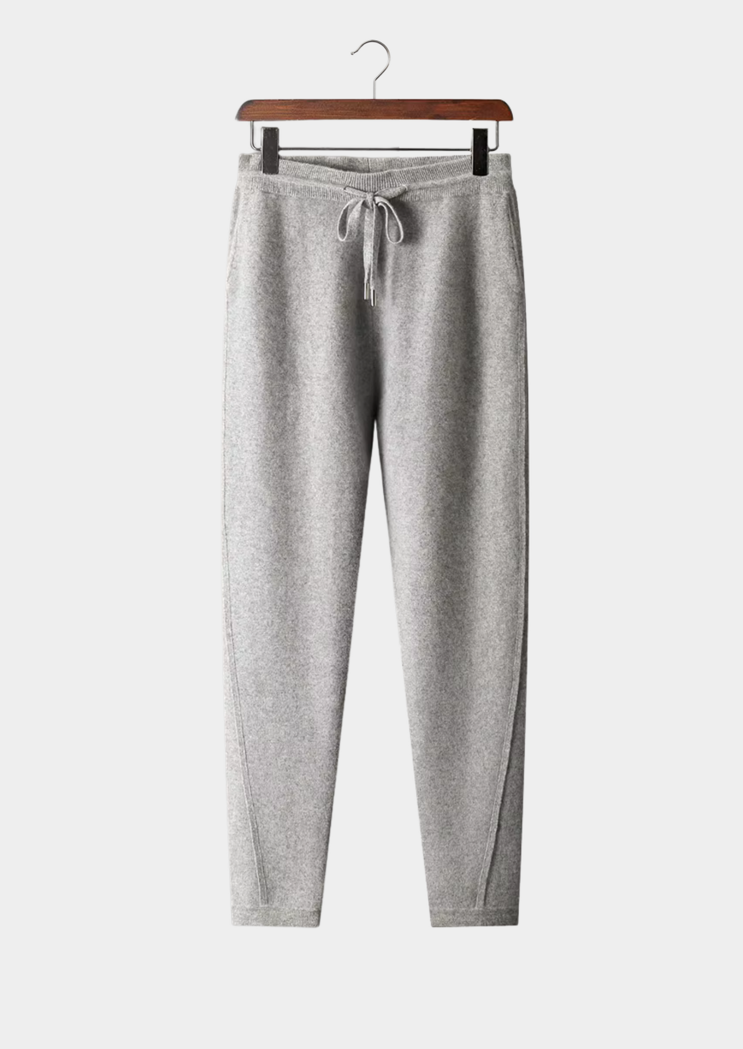 Premium Cashmere Slim Trousers | Vallentty