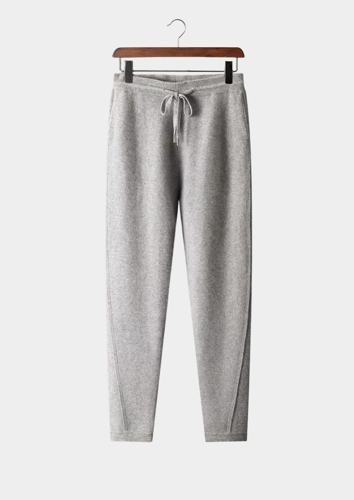Premium Cashmere Slim Trousers | Vallentty