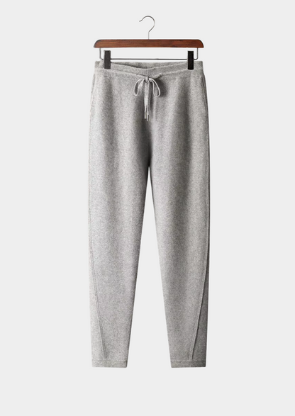 Premium Cashmere Slim Trousers | Vallentty