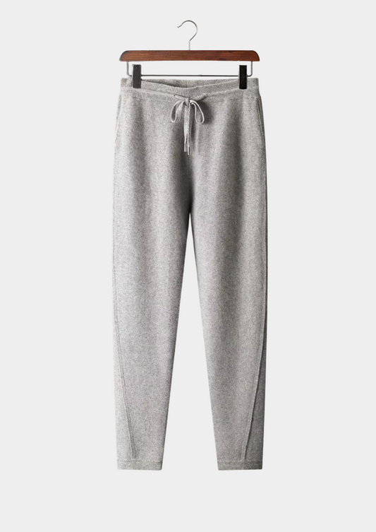Premium Cashmere Slim Trousers | Vallentty