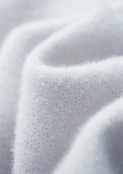 Premium Cashmere Two-Tone Zipper Hoodie | Vallentty