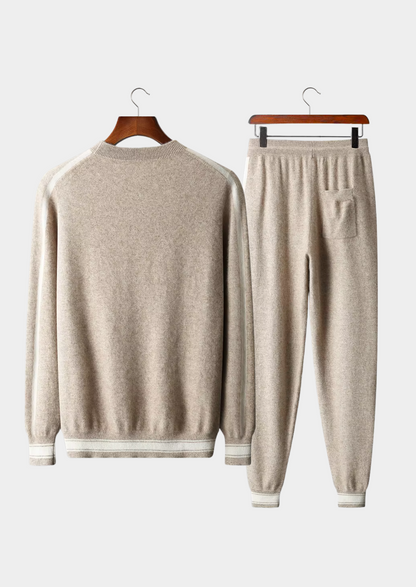 Premium Cashmere Sand Vienna Leisure Set | Vallentty