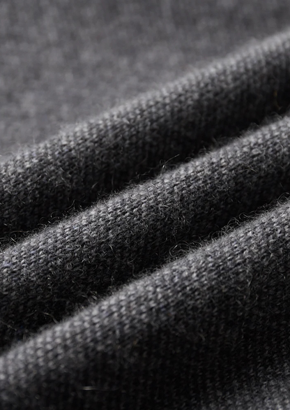 Premium Cashmere Jacquard Zip Cardigan | Vallentty
