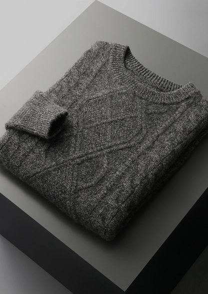 Pure Extra-Fine Merino Wool Wintertime Crewneck | Vallentty