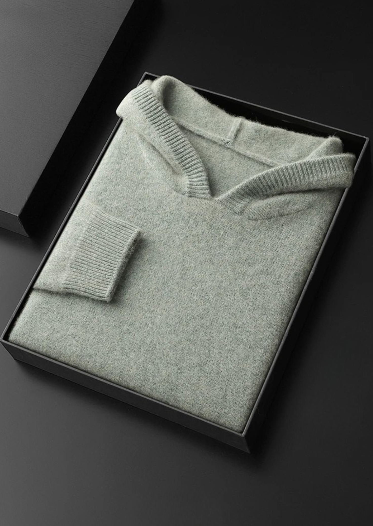 Premium Cashmere Leisure Hoodie | Vallentty