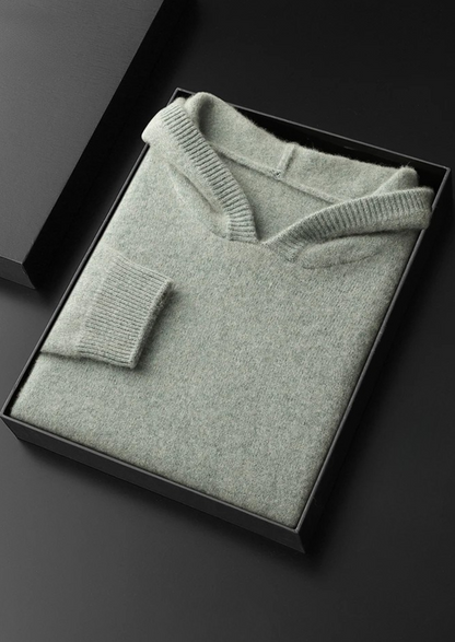 Premium Cashmere Leisure Hoodie | Vallentty