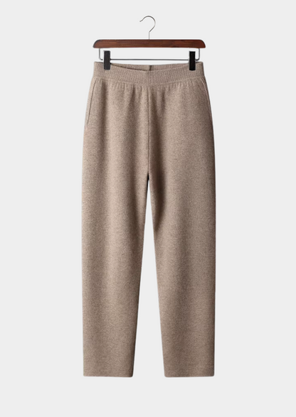 Premium Cashmere Straight Trousers | Vallentty
