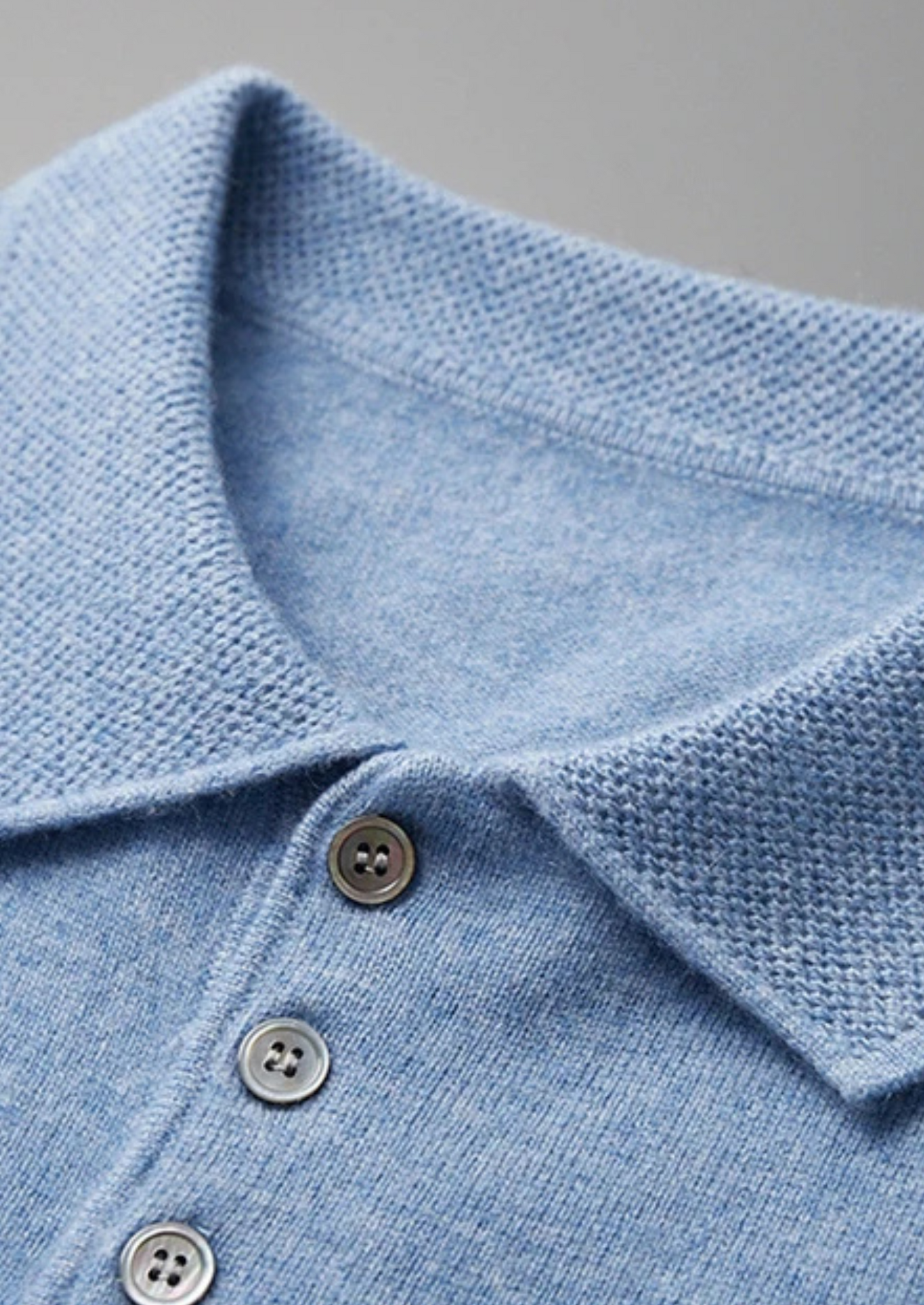 Premium Cashmere Classic Polo Shirt | Vallentty