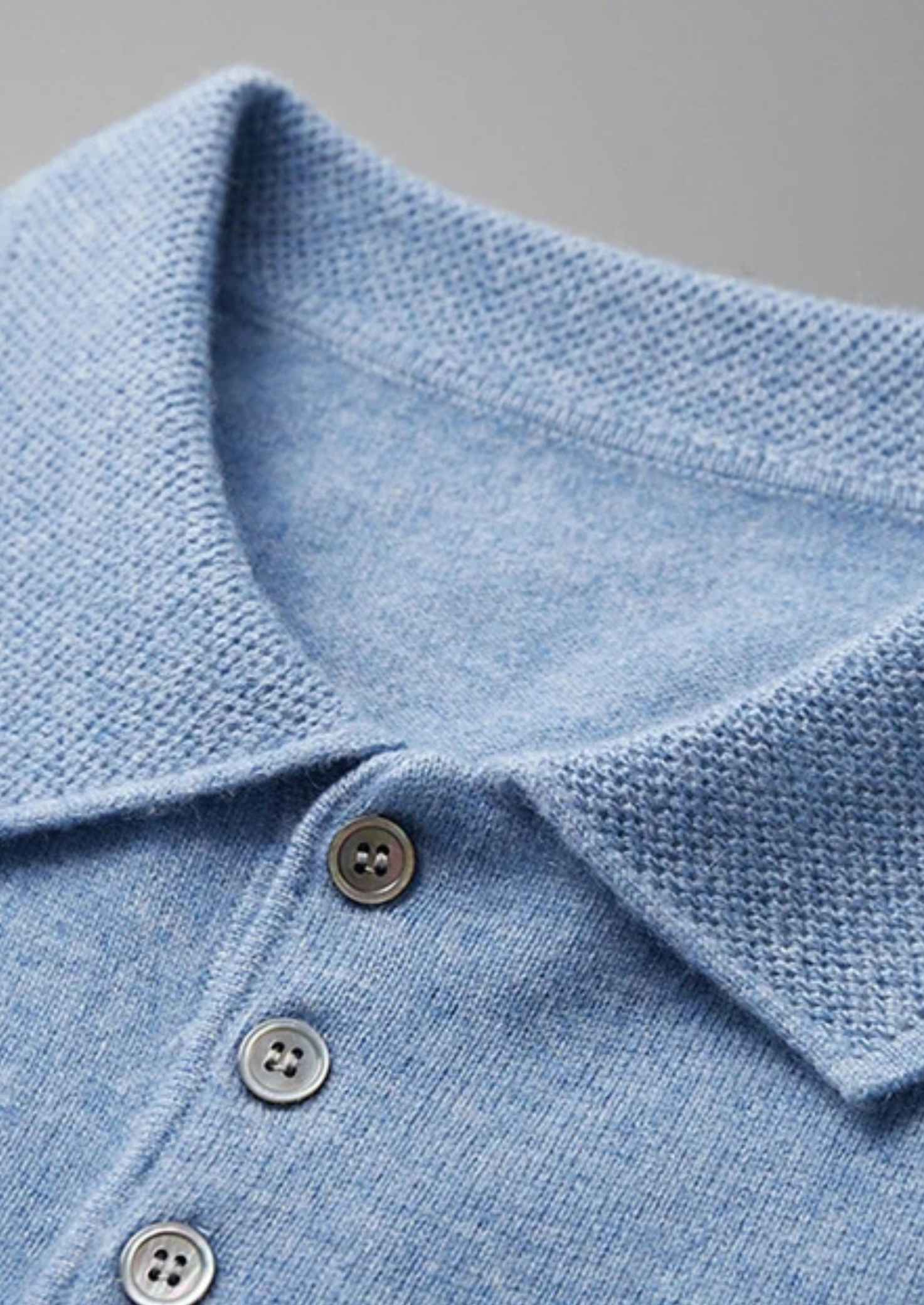 Premium Cashmere Classic Polo Shirt | Vallentty