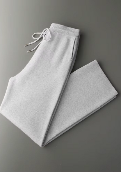Premium Cashmere Relaxed Trousers | Vallentty