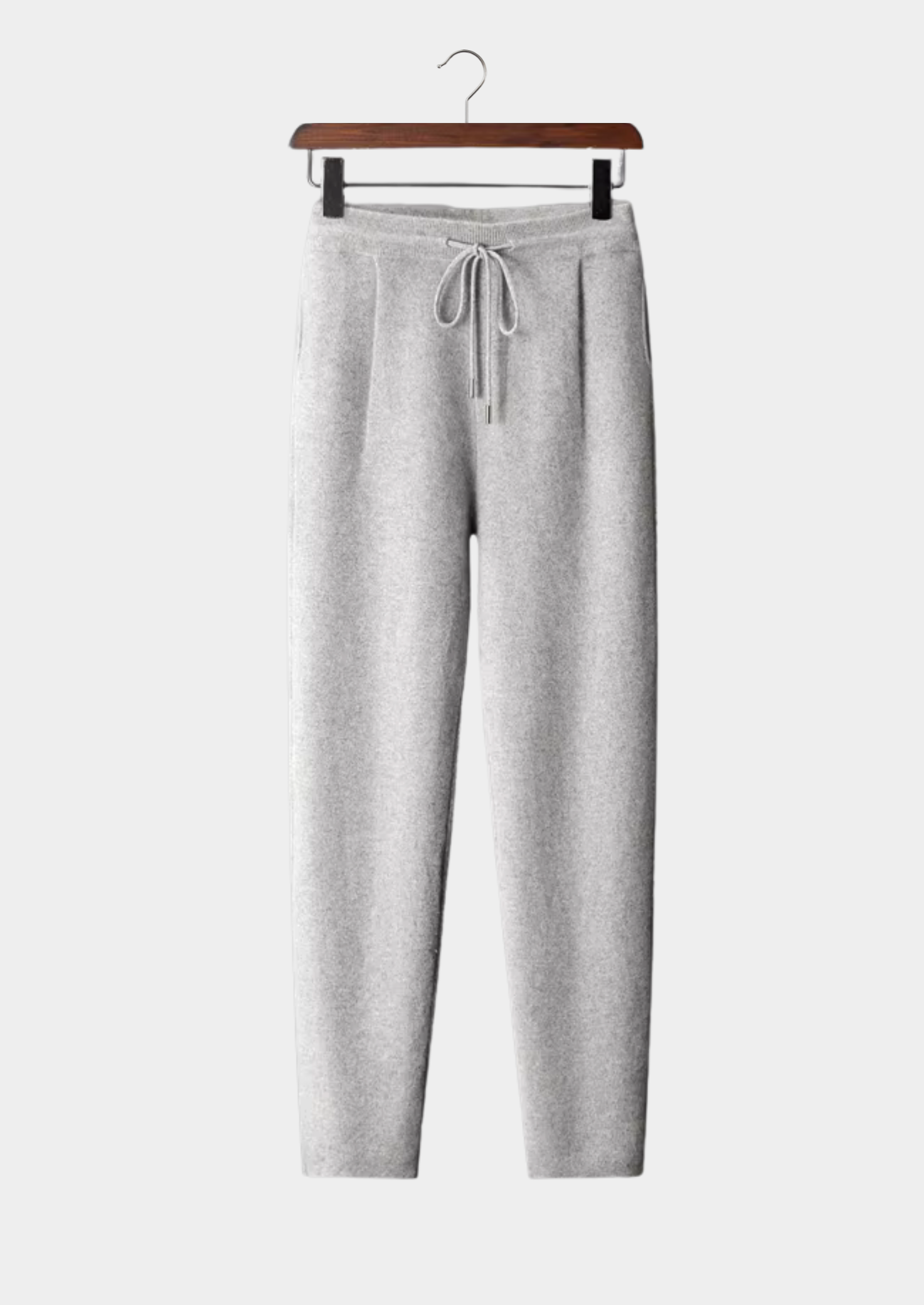 Premium Cashmere Pleated Trousers | Vallentty