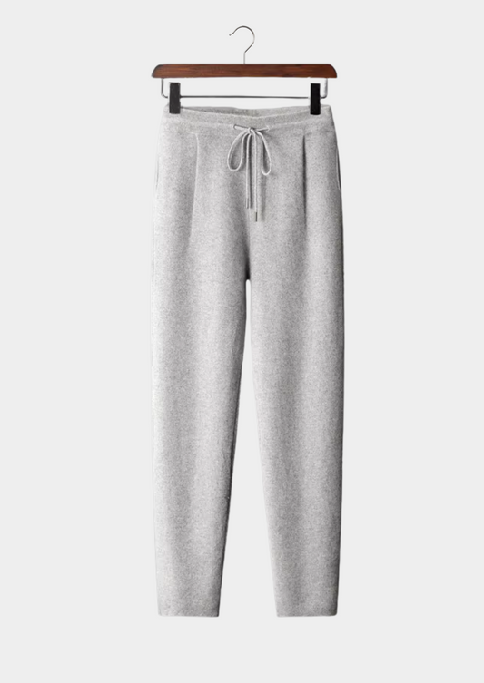 Premium Cashmere Pleated Trousers | Vallentty