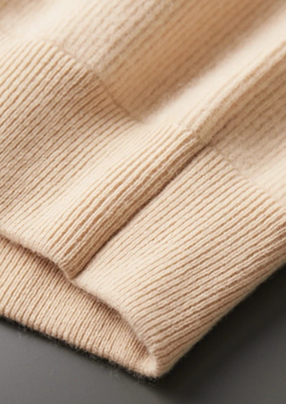 Pure Extra-Fine Merino Wool Ribbed Zip Cardigan | Vallentty