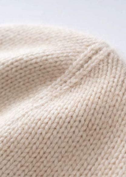 Sand Cashmere Wintertime Beanie | Vallentty