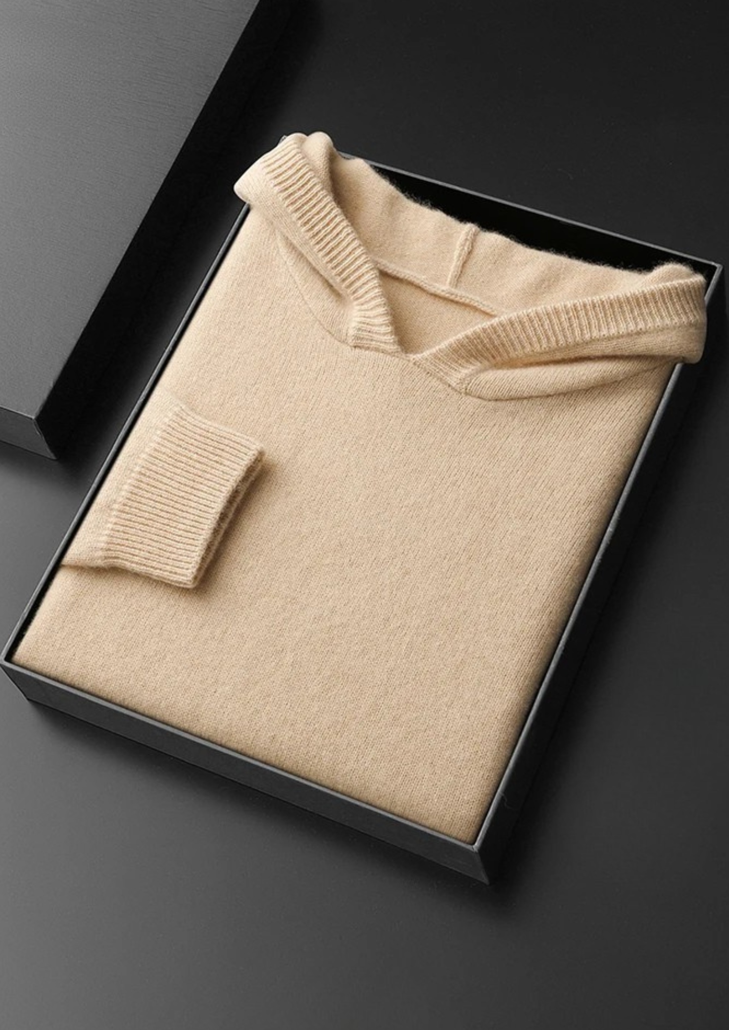 Premium Cashmere Leisure Hoodie | Vallentty
