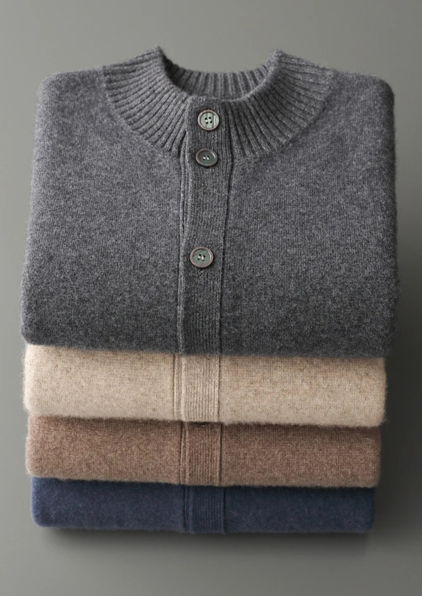Premium Cashmere Button Cardigan | Vallentty