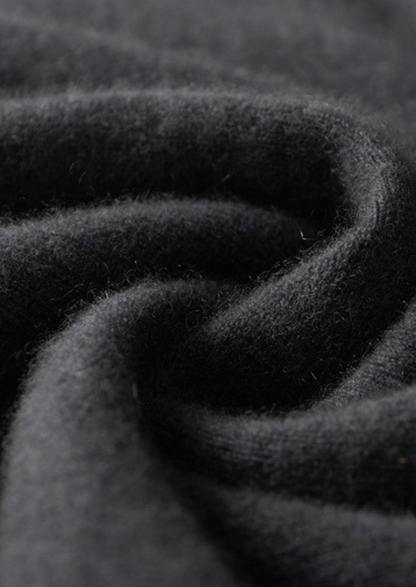 Pure Cashmere Dark Gray Dual Zip Cardigan | Vallentty
